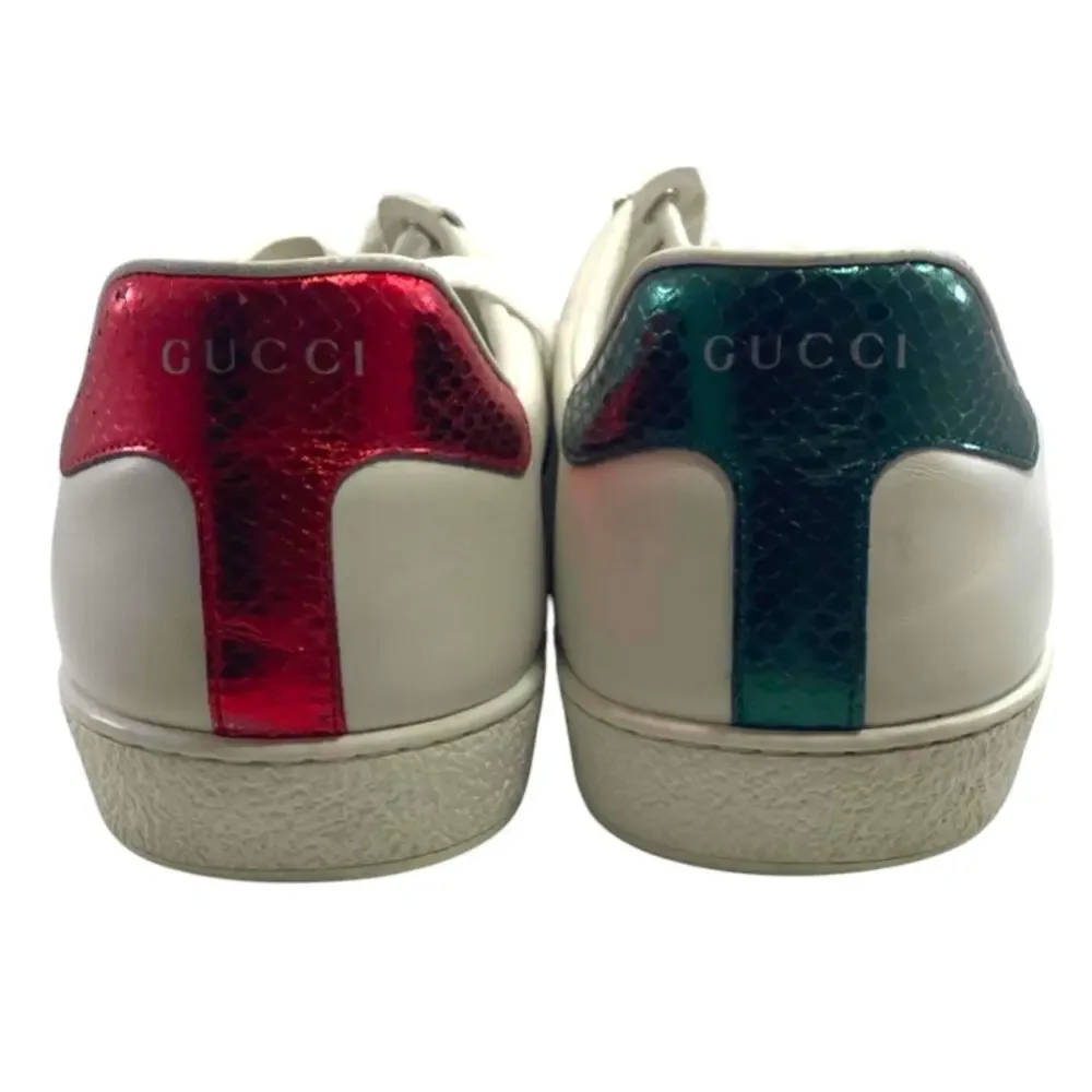 Gucci Ace Men's Sneakers White Leather Low Top Size UK 10 US 10.5-11 429446